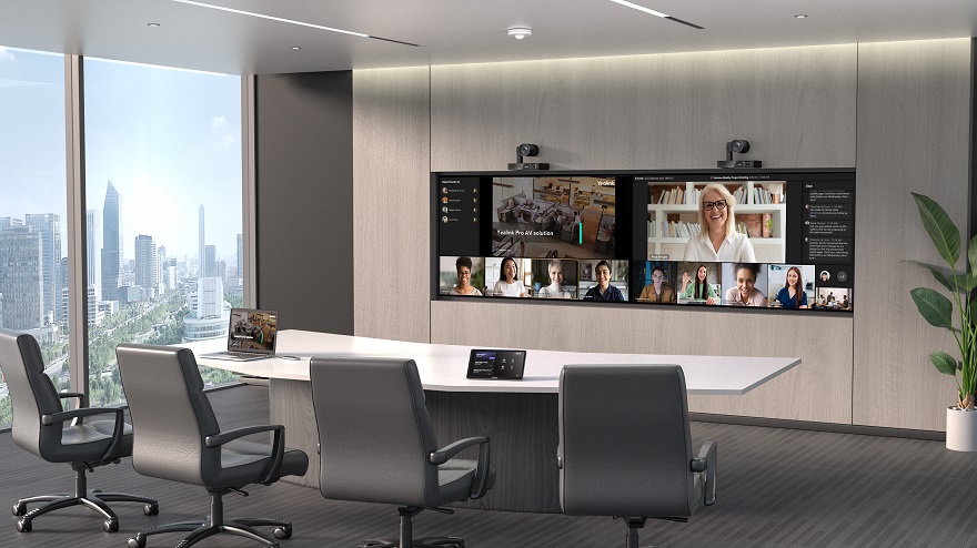 Transmissão Yealink Wpp30 sem fio, Painel Touch na mesa